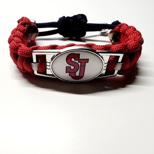St. John's Red Storm Adjustable Bracelet Sports Fan Shop Apparel College NCAA